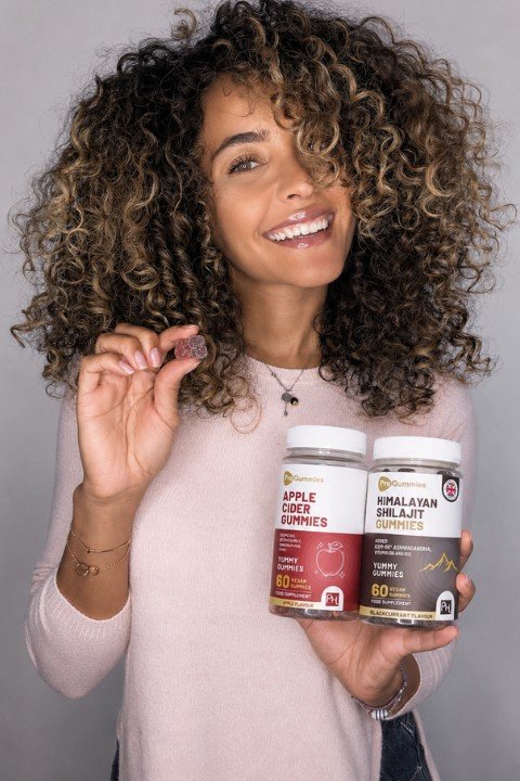 Customer using wellness product