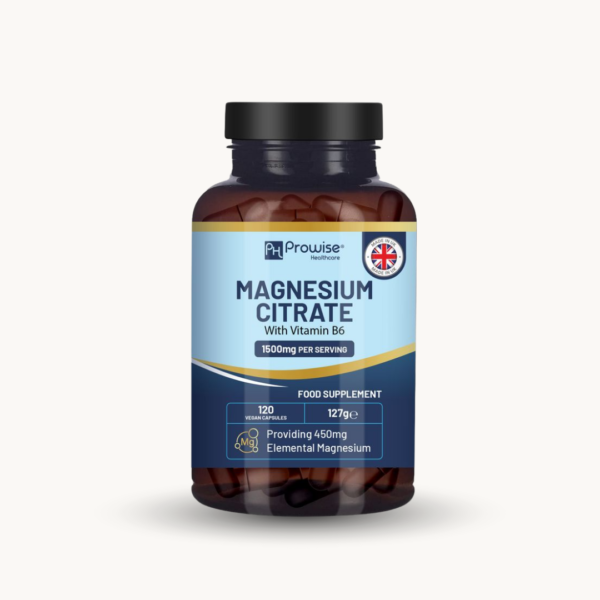 Magnesium Citrate with Vitamin B6 – 120 Capsules