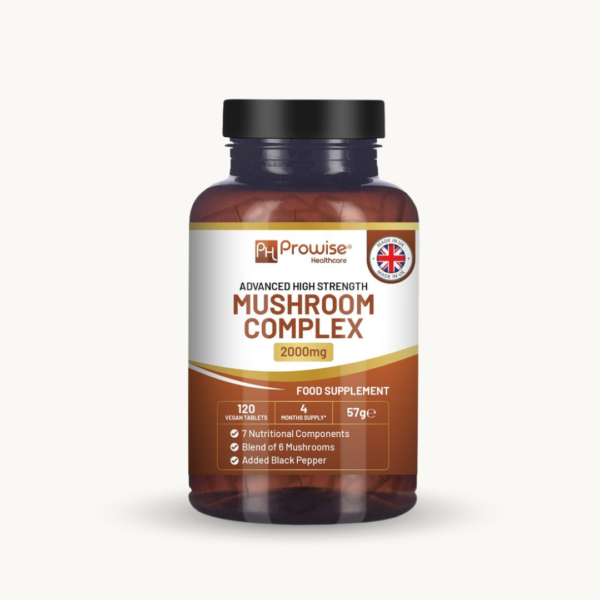 Advanced Mushroom Complex 2000mg – 120 Tablets (4 Month Supply)