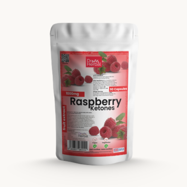 Raspberry Ketone 1000mg Metabolism & Weight Support 90 Capsules