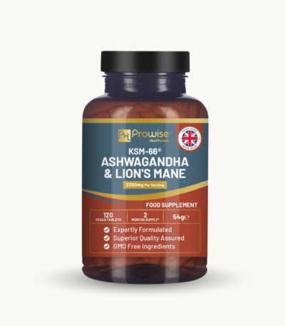 KSM-66 Ashwagandha & Lion's Mane Tablets