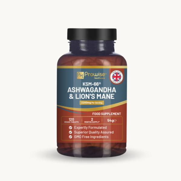 KSM-66 Ashwagandha & Lion's Mane Tablets