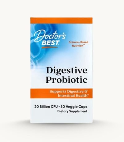 Doctors Best Digestive Probiotic - 20 Billion CFU - 30 Capsules