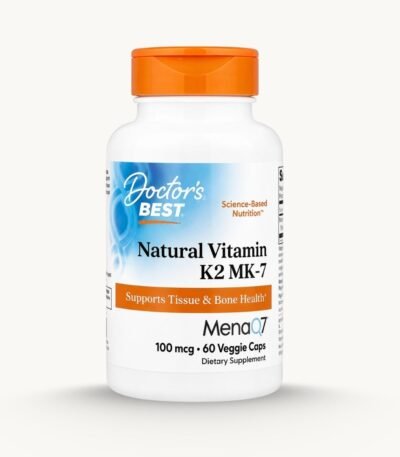 Doctors Best Vitamin K2 MK-7 MenaQ7 - 100mcg - 60 Vegan Capsules