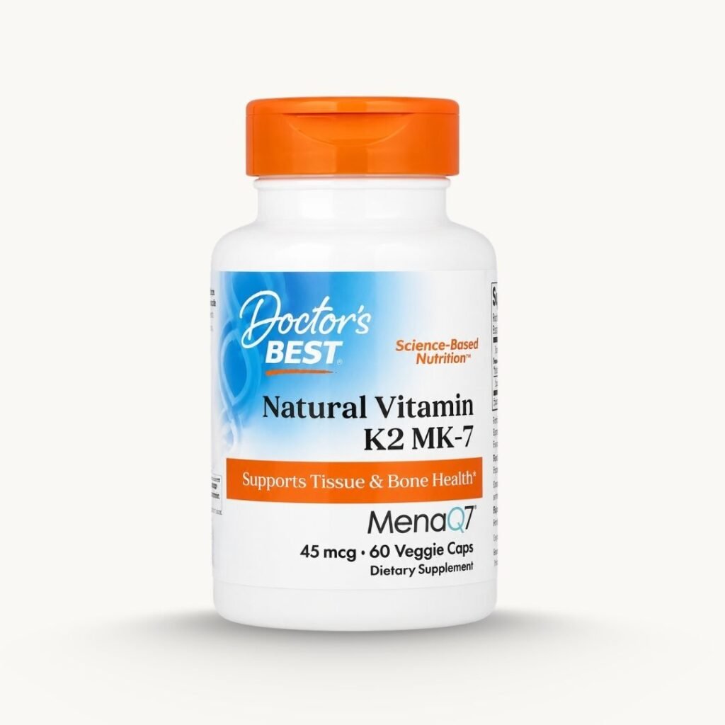 Doctors Best Vitamin K2 MK-7 MenaQ7 - 45mcg - 60 Vegan Capsules