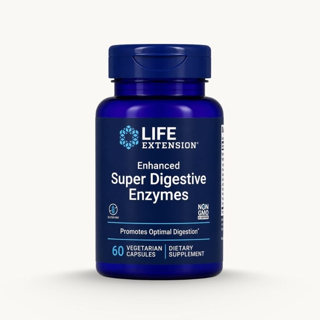Life Extension Enhanced Super Digestive Enzymes 60 Vegetarian Capsules