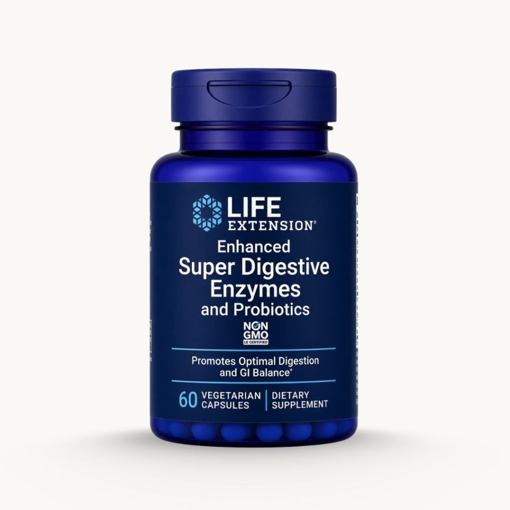 Life Extension Enhanced Super Digestive Enzymes & Probiotics - 60 Capsules