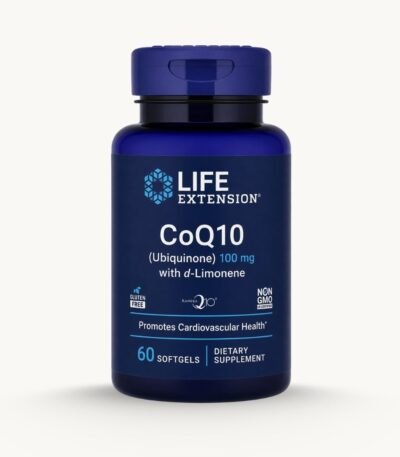 Life Extension Super-Absorbable CoQ10 with d-Limonene - 100mg - 60 Softgels