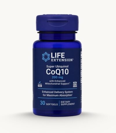 Life Extension Super Ubiquinol CoQ10 with PrimaVie Shilajit - 200mg - 30 softgels