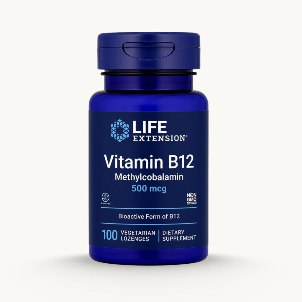 Life Extension Vitamin B12 Methylcobalamin - 500mcg - 100 Lozenges