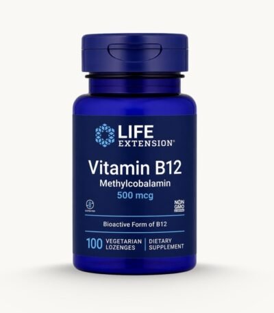 Life Extension Vitamin B12 Methylcobalamin - 500mcg - 100 Lozenges