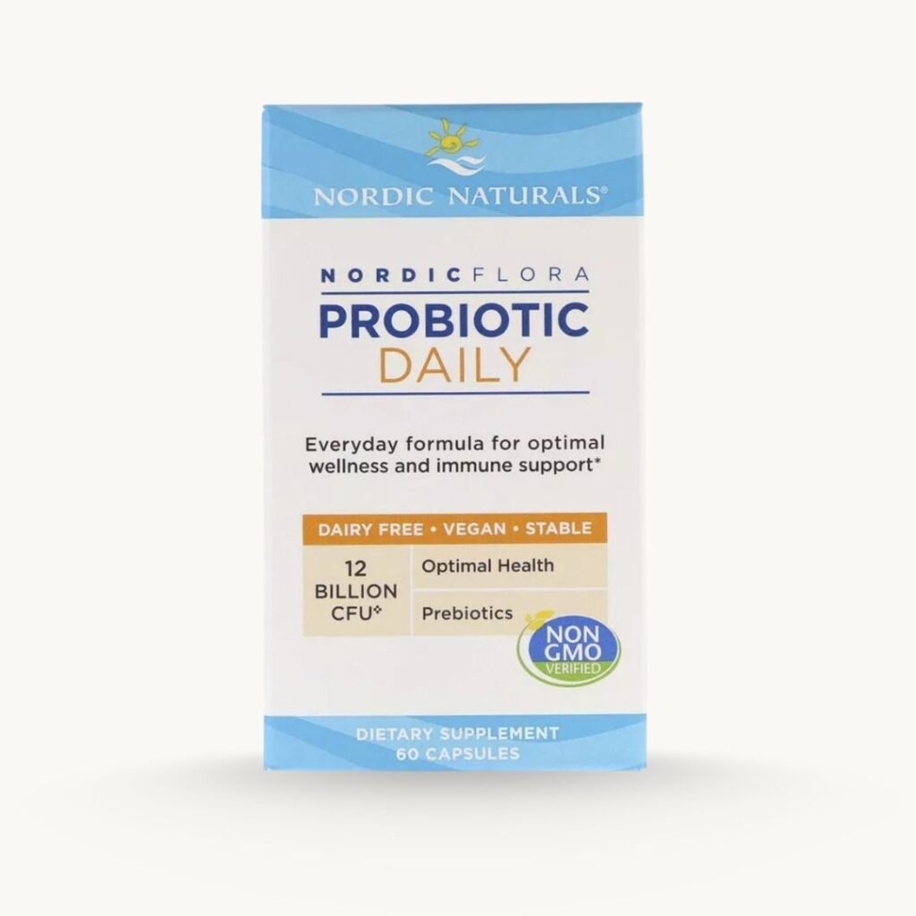 Nordic Naturals Nordic Flora Probiotic Daily 12 Billion CFU - 60 Vegan Capsules
