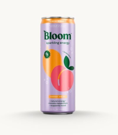 Bloom Sparkling Energy Peach Mango – 12 Cans