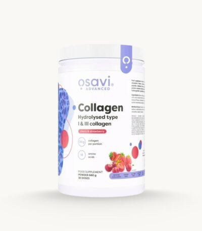 Hydrolysed Collagen Type I & III Powder - Cherry & Strawberry - 660g