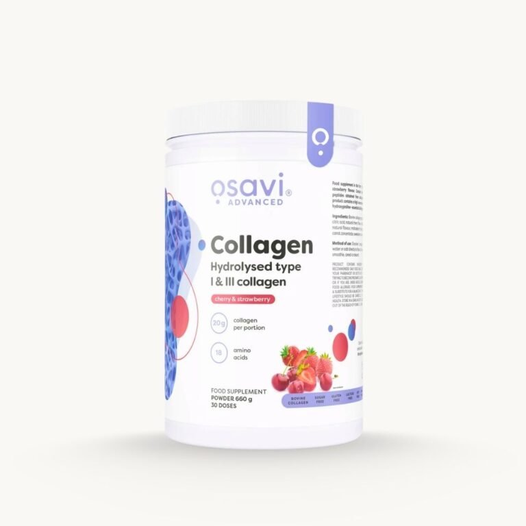 Hydrolysed Collagen Type I & III Powder - Cherry & Strawberry - 660g