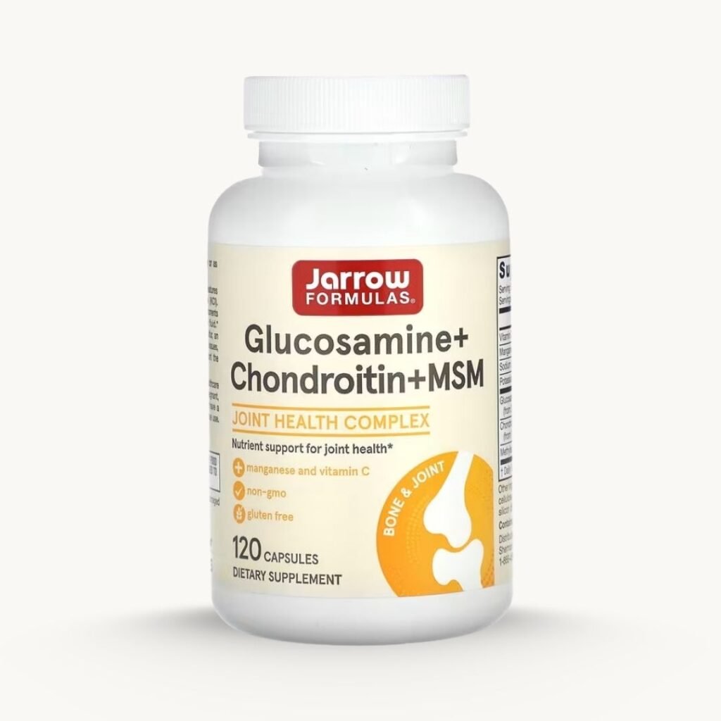 Jarrow Formulas Glucosamine + Chondroitin + MSM – 120 Capsules