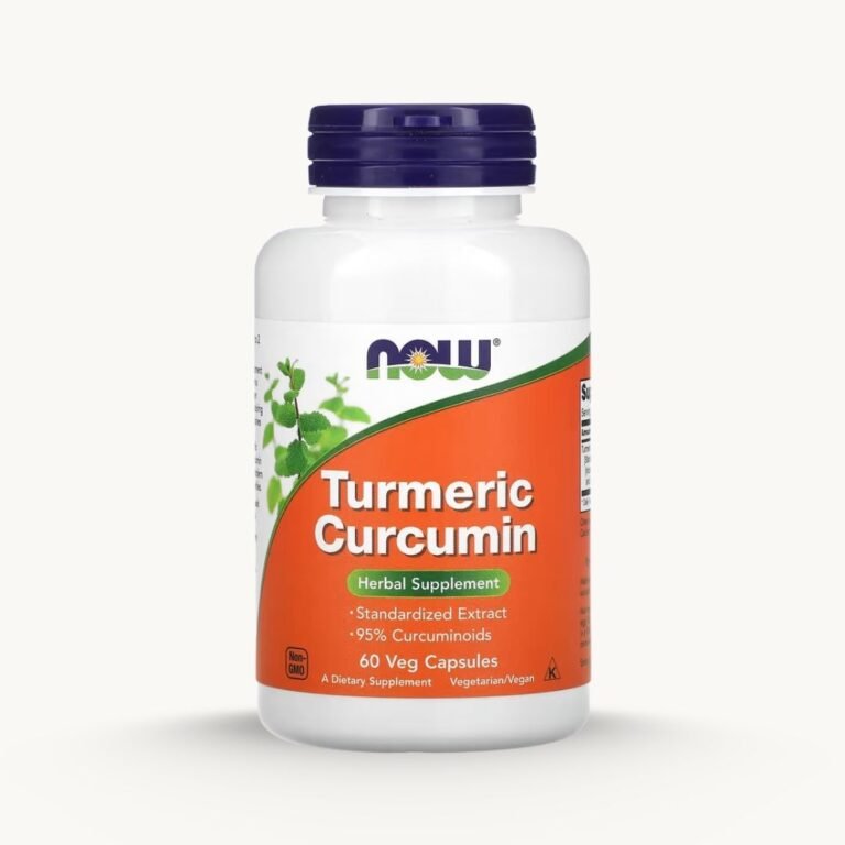 NOW Foods Turmeric Curcumin 60 Veg Capsules