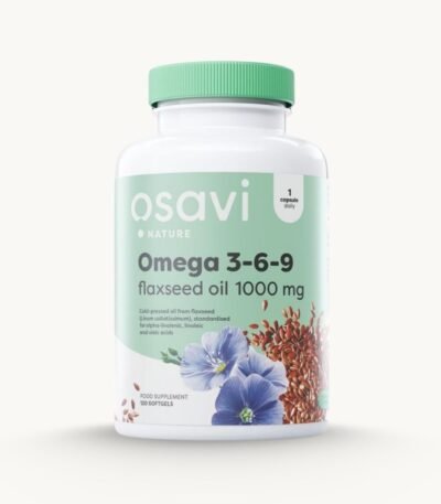 Omega 3-6-9 - Flaxseed Oil - 1000mg - 120 Softgels