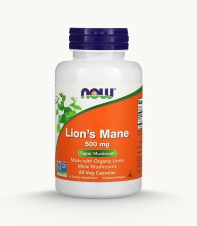 NOW Foods Lions Mane Super Mushroom – 60 Veg Capsules