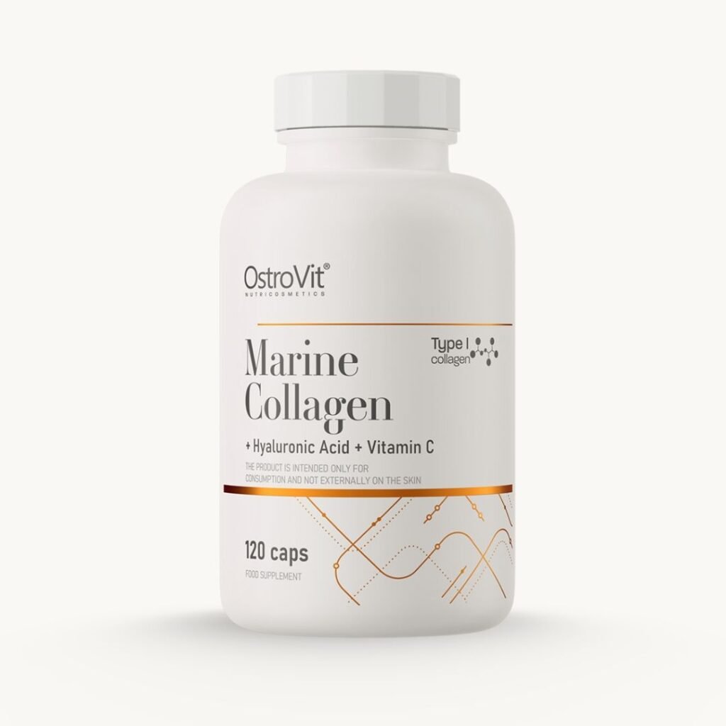 Marine Collagen + Hyaluronic Acid + Vitamin C - 120 Capsules